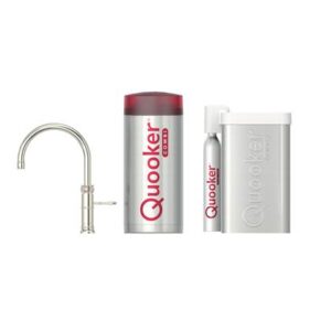 Quooker CUBE COMBI+ Classic Fusion Round Chroom Kokendwaterkraan Kokendwaterkraan