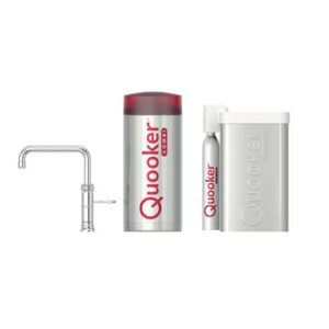 Quooker CUBE COMBI+ Classic Fusion Square Chroom Kokendwaterkraan Kokendwaterkraan