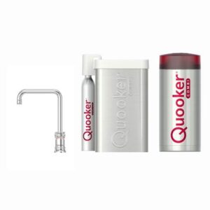 Quooker CUBE COMBI+ Classic Nordic Square Chroom Kokendwaterkraan Kokendwaterkraan