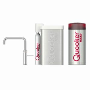 Quooker CUBE COMBI Fusion Square Chroom Kokendwaterkraan Kokendwaterkraan