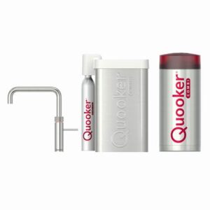 Quooker CUBE COMBI+ Fusion Square RVS Kokendwaterkraan Kokendwaterkraan