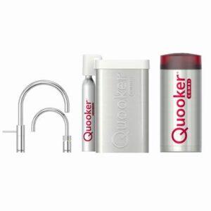 Quooker CUBE COMBI Twintap Nordic Round Chroom Kokendwaterkraan Kokendwaterkraan